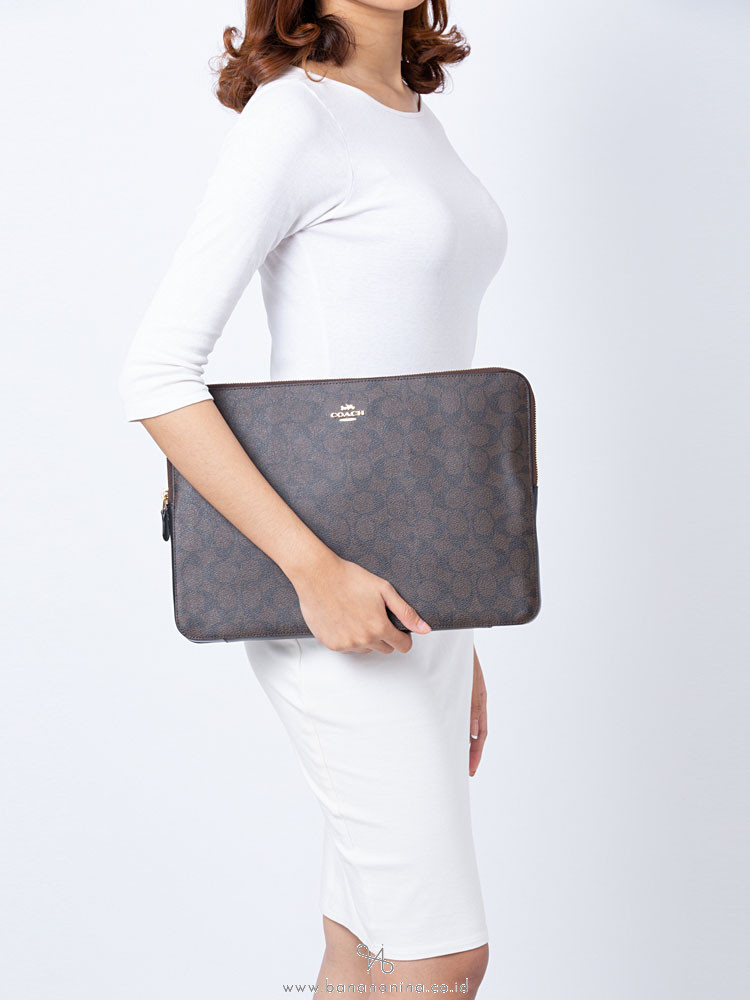 coach laptop sleeve