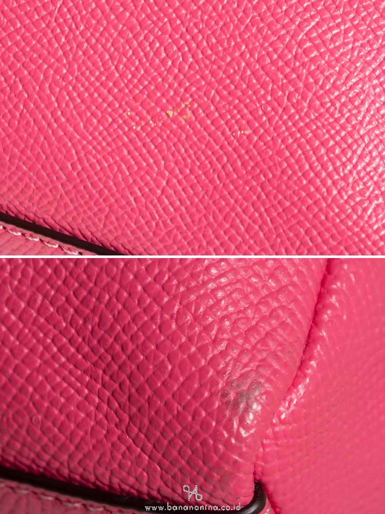 COACH 24797 Crossgrain Leather Cosmetic Case 20 Peony