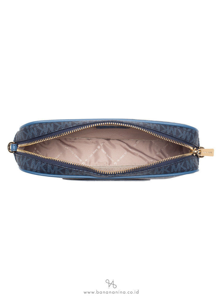 MICHAEL KORS Fulton Monogram Sport Logo Large Crossbody Dark Chambray Multi