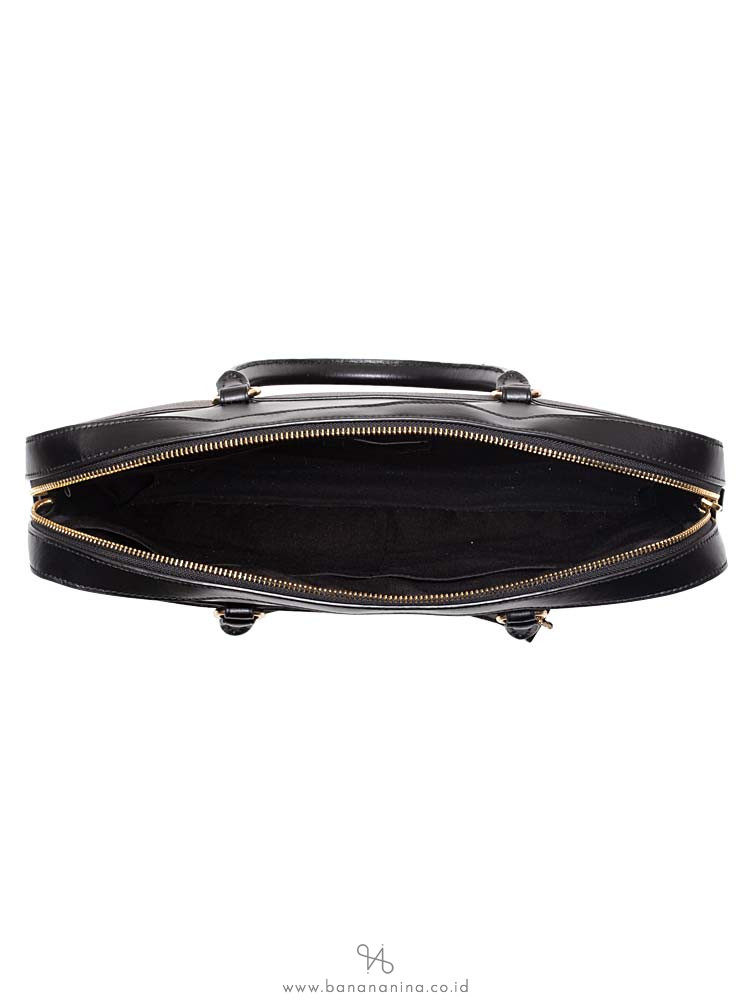 COACH 39023 Signature Laptop Bag Brown Black