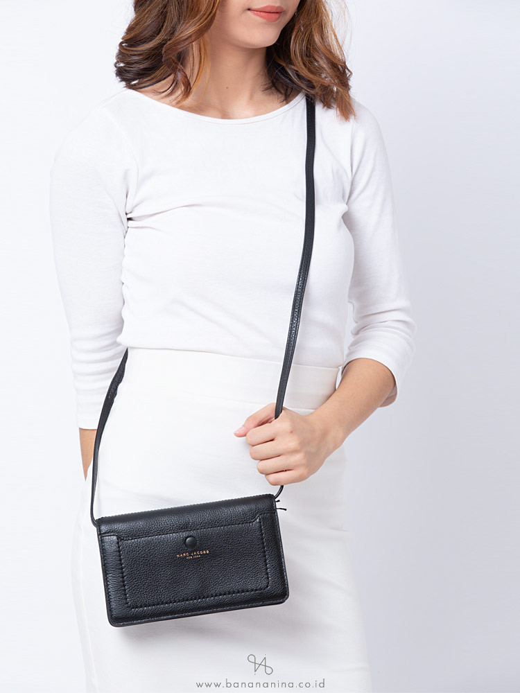 Marc Jacobs Empire City Leather Crossbody Black