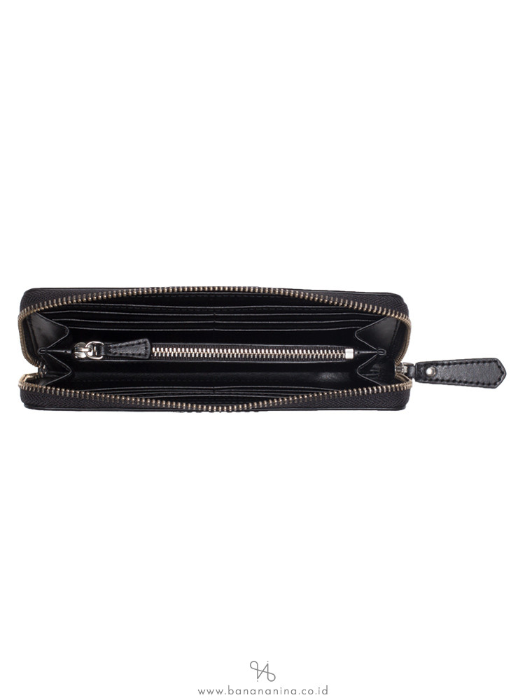 MARC JACOBS Popcorn Zip Around Wallet Black Multi