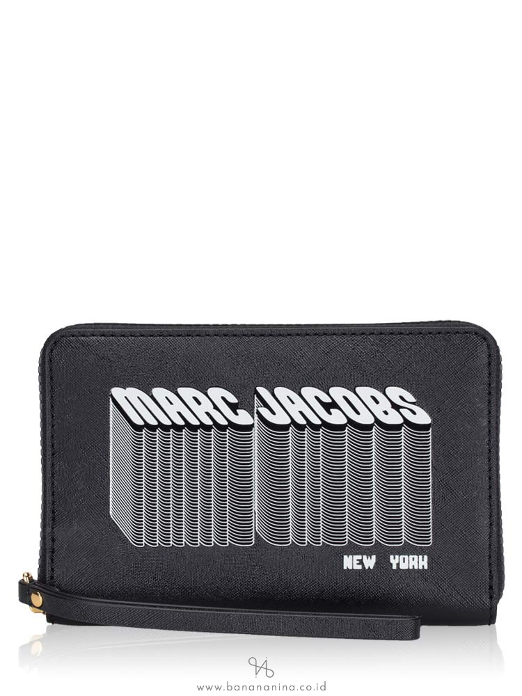 MARC JACOBS M0014807 Many Layers Zip Card Case Black Multi