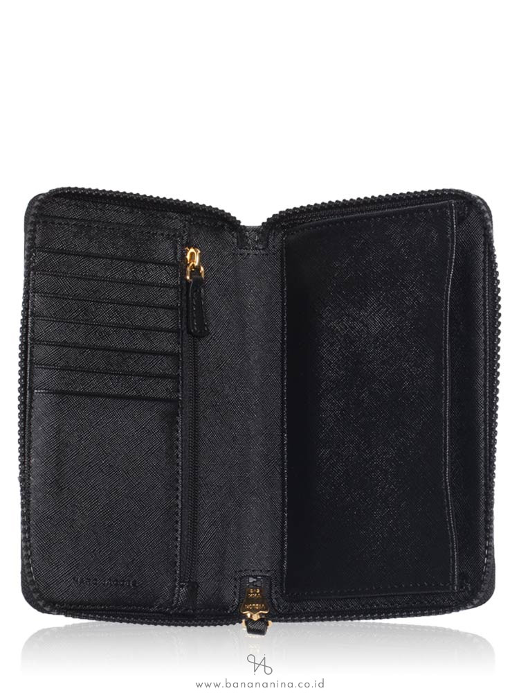 MARC JACOBS M0014807 Many Layers Zip Card Case Black Multi