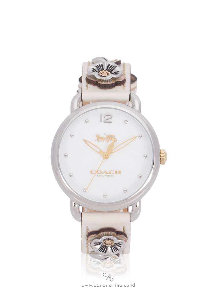 COACH 14503079 Delancey Leather Beige Silver