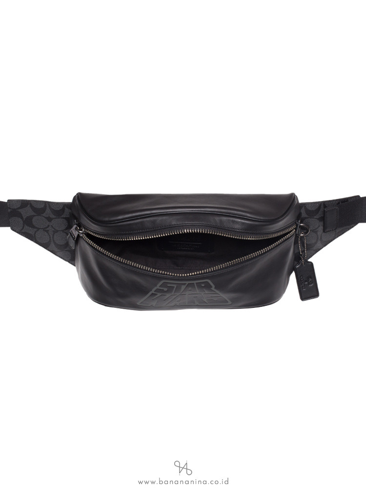 COACH Men 79948 Signature Star Wars Westway Belt Bag Black Multi
