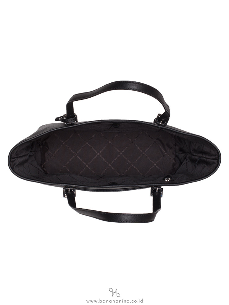 MICHAEL KORS Jet Set Monogram Stripe Medium Carryall Black Multi