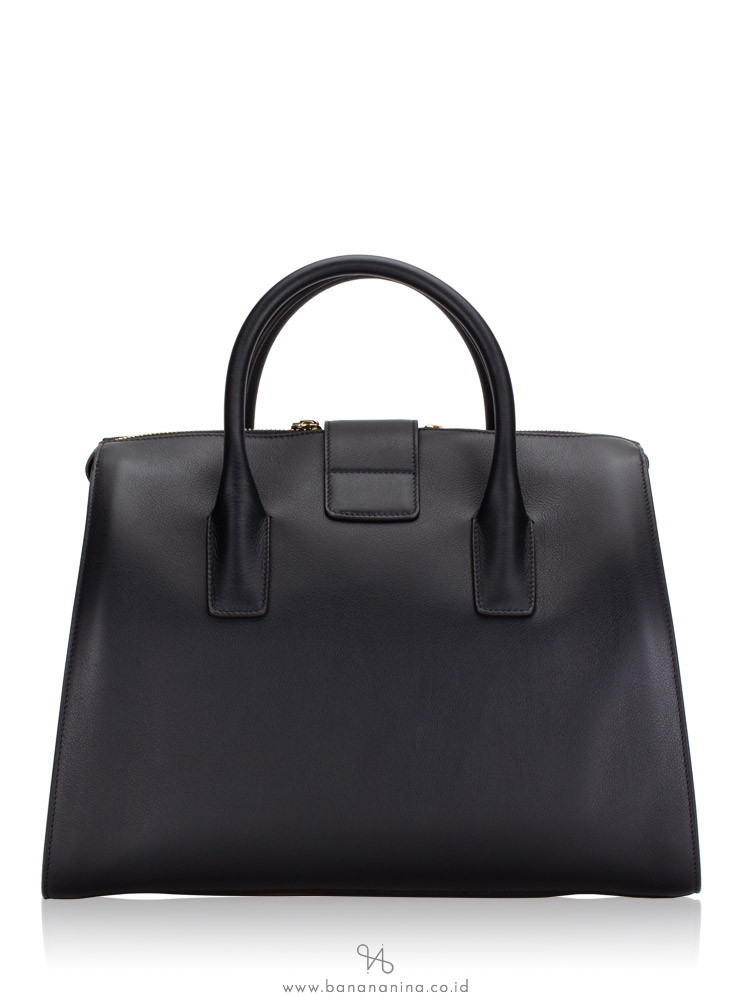 SALVATORE FERRAGAMO Lock Tote 35 Black
