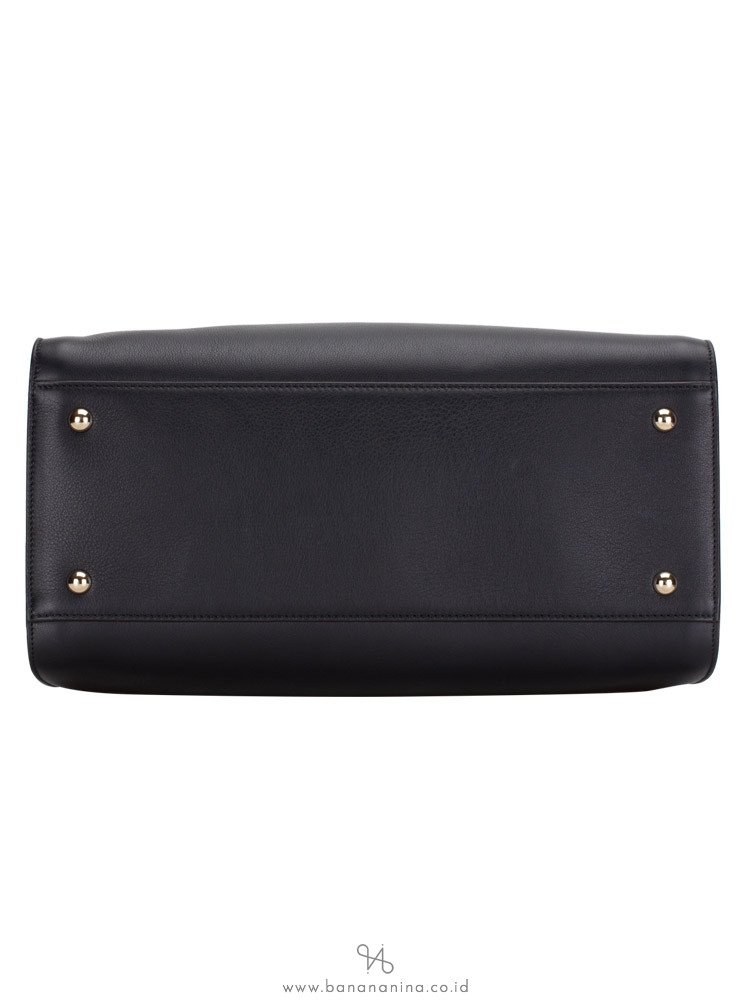 SALVATORE FERRAGAMO Lock Tote 35 Black