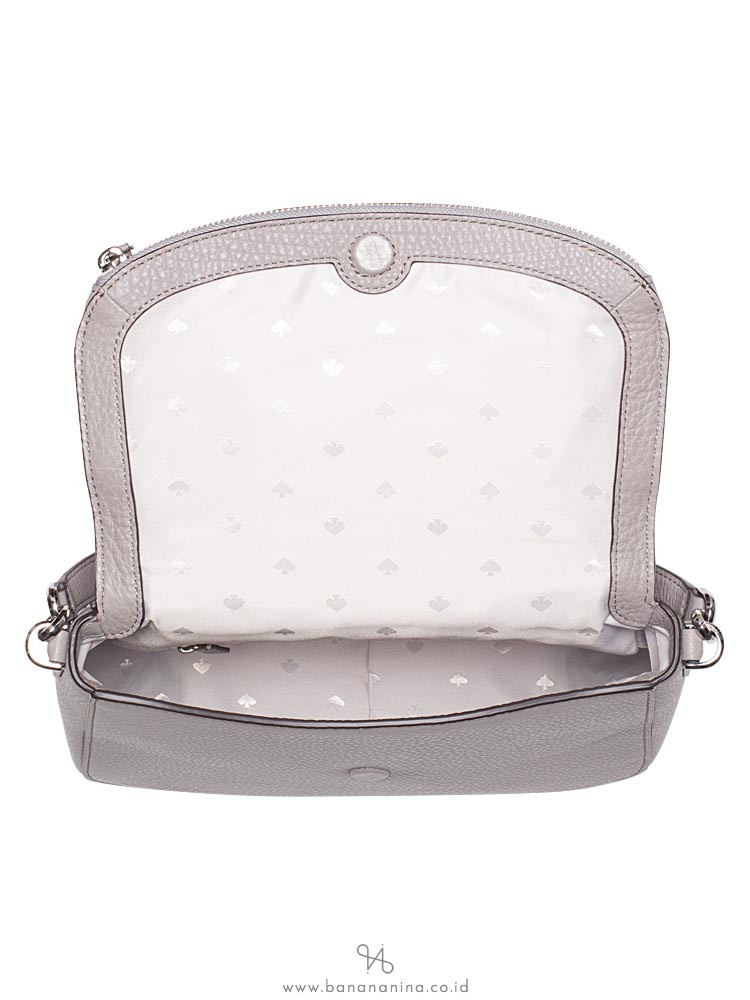 KATE SPADE Jackson Medium Flap Shoulder Bag Soft Taupe