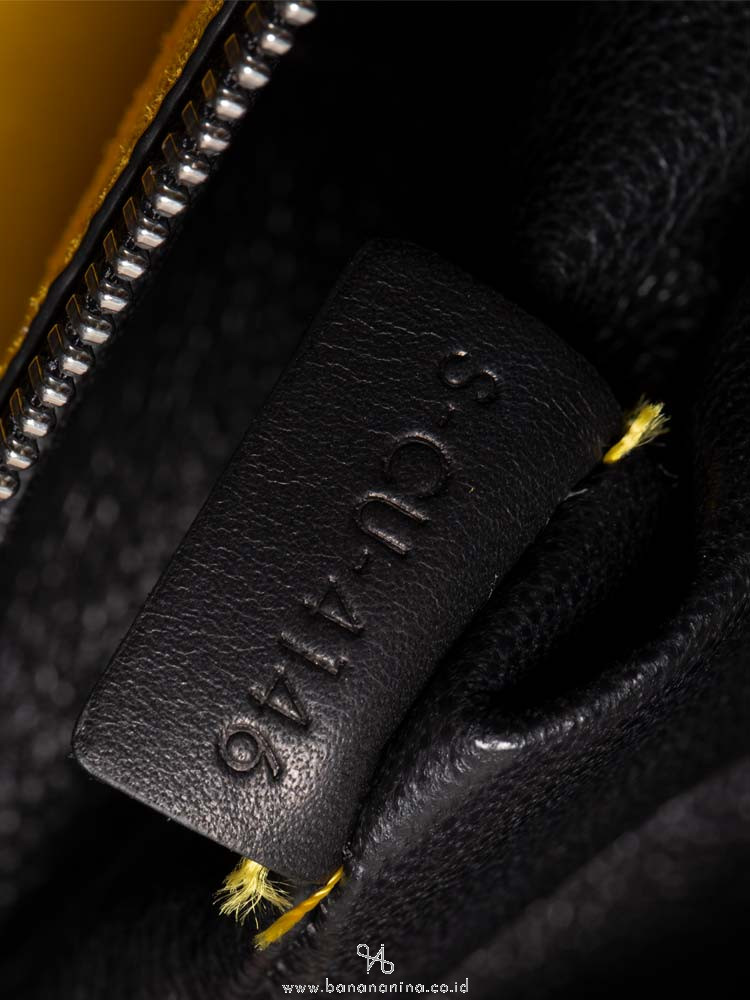 CELINE Medium Case Biker Shoulder Bag Black Sunflower