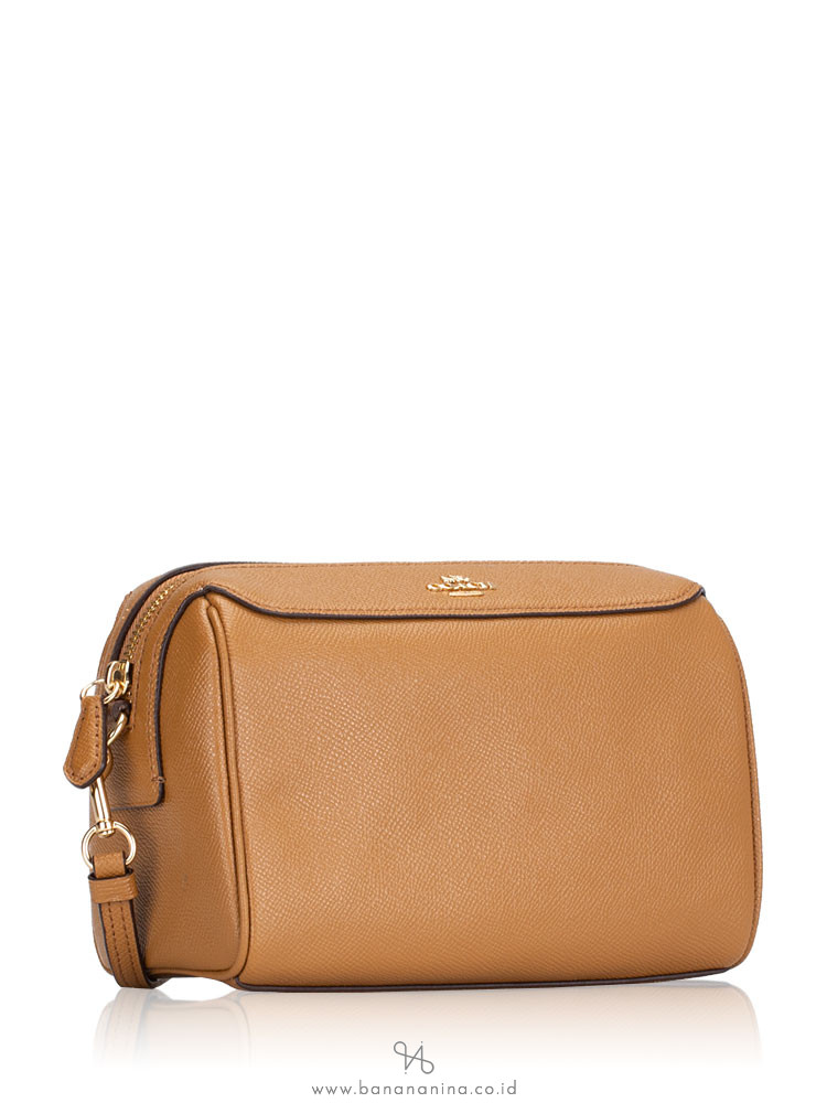 COACH 76629 Crossgrain Mini Bennett Crossbody Light Saddle