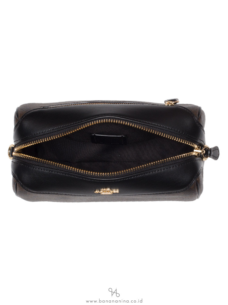 COACH 77879 Signature Bennett Crossbody Brown Black Multi