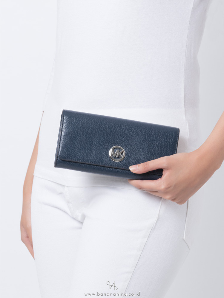 michael kors fulton wallet navy