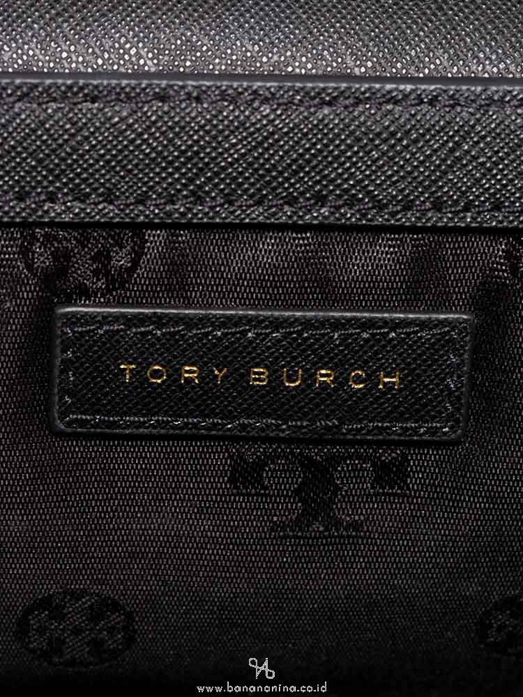 Tory Burch Emerson Envelope Adjustable Shoulder Bag Black