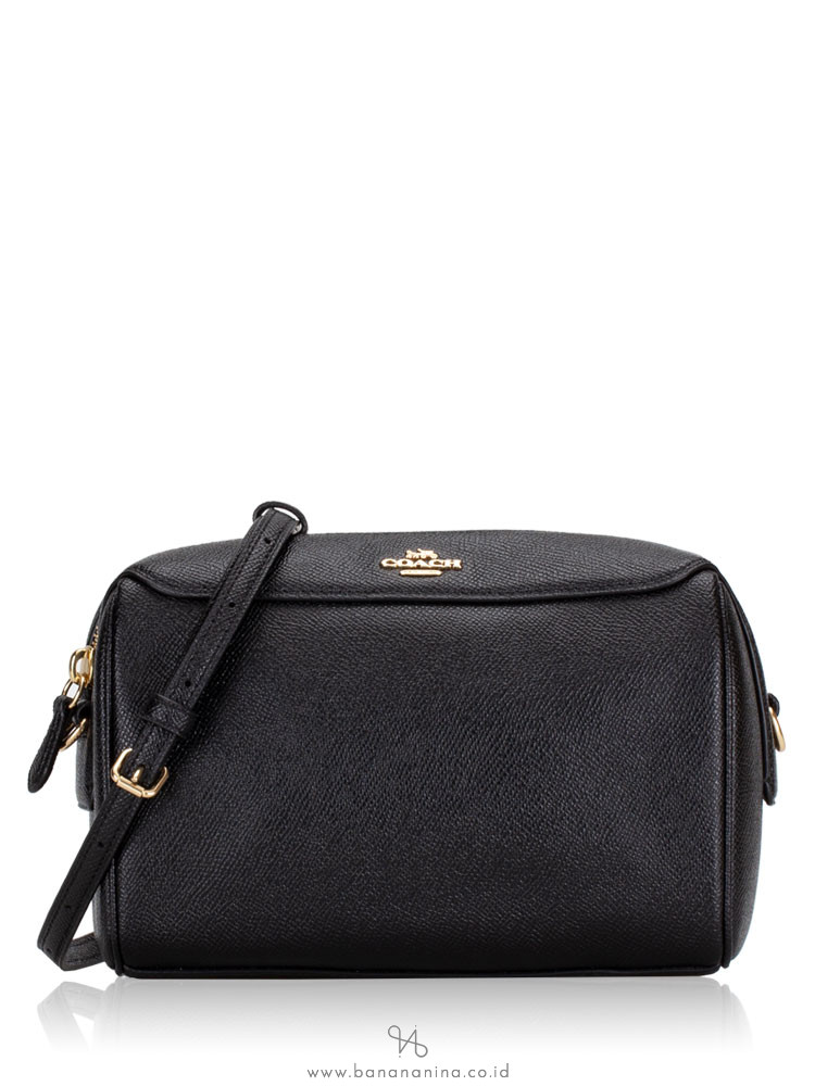 COACH 76629 Crossgrain Mini Bennett Crossbody Black Gold