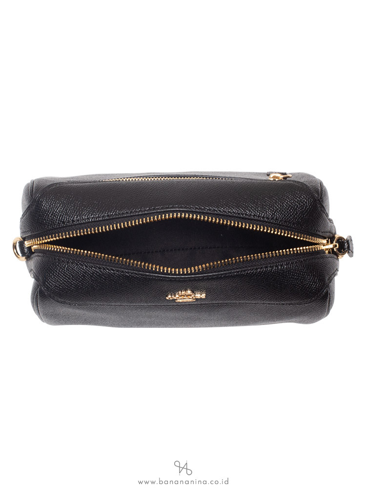 COACH 76629 Crossgrain Mini Bennett Crossbody Black Gold