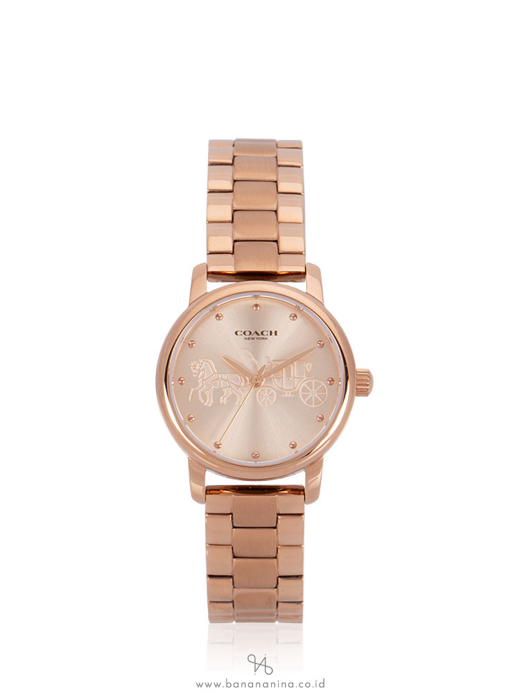 COACH 14502977 Grand Stainless Watch Rose Gold