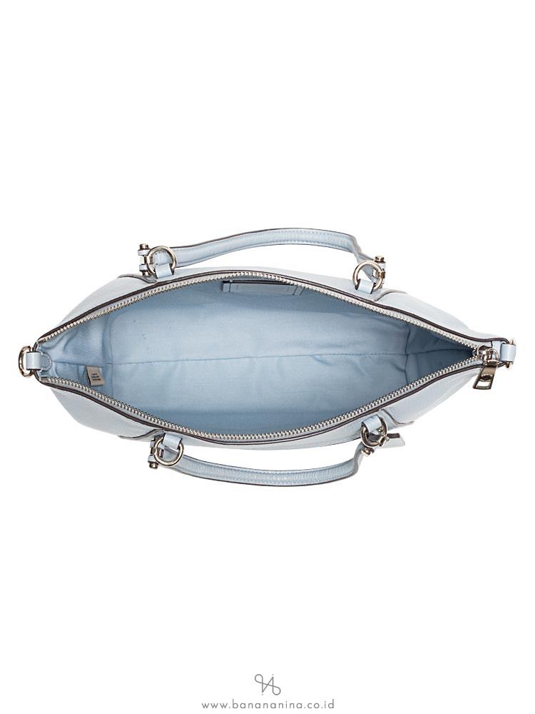 COACH 79997 Pebble Leather Prairie Satchel Pale Blue