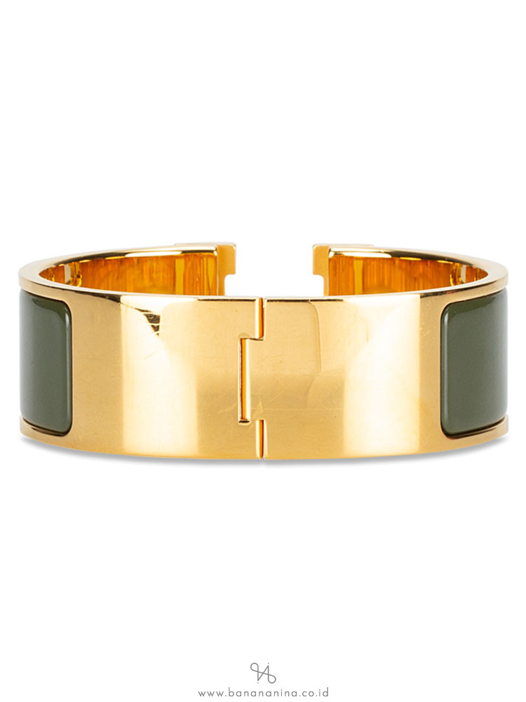 HERMES Wide Clic Clac H PM Vert Sapin