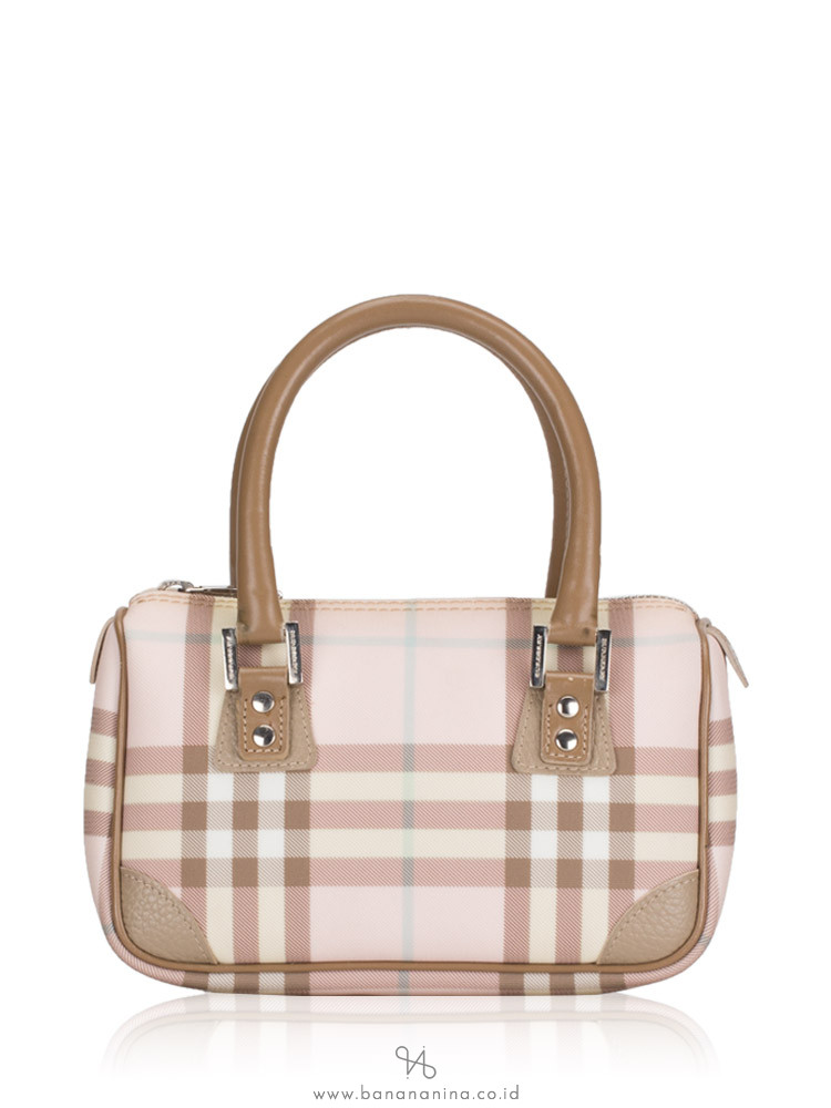 burberry pink nova check bag