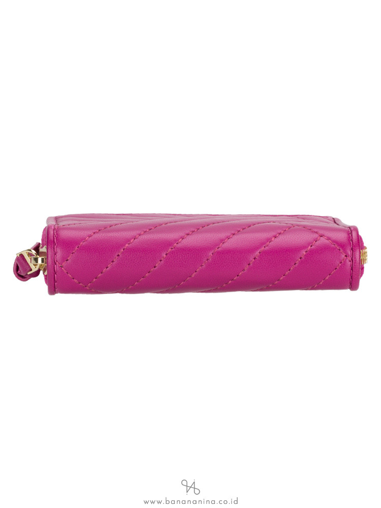TORY BURCH Alexa Medium Zip Wallet Party Fuschia