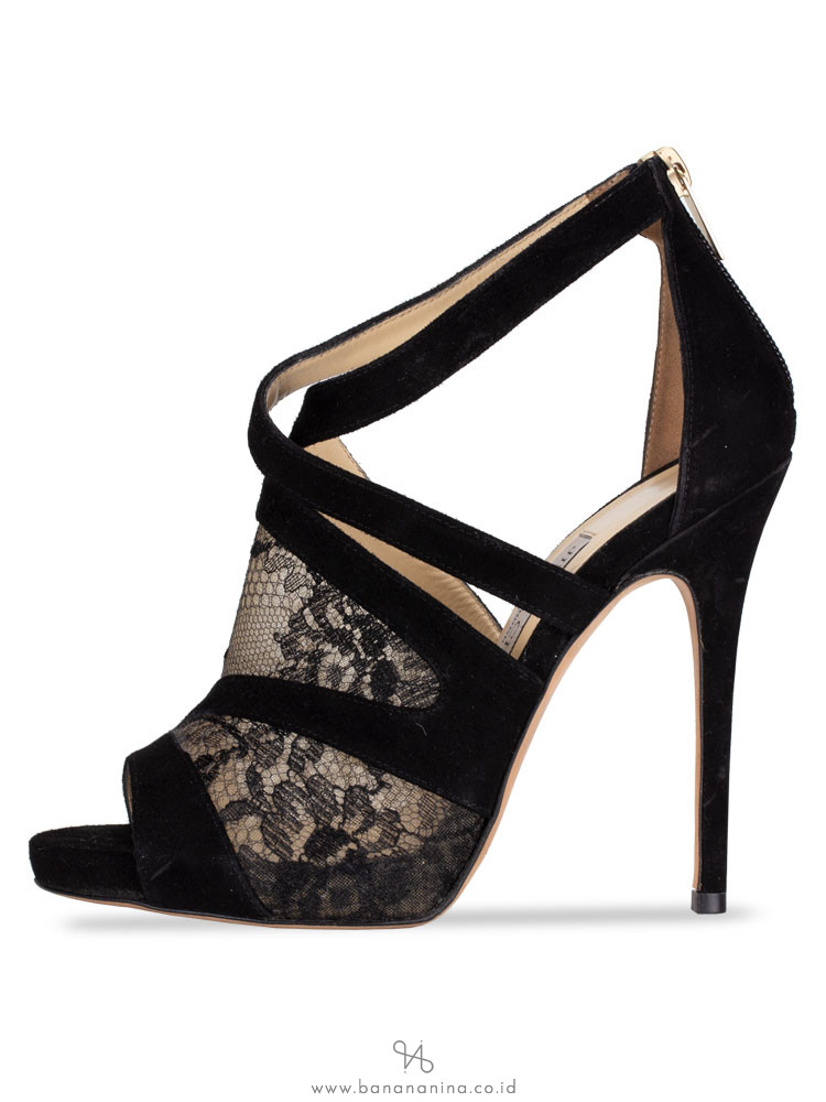 JIMMY CHOO Vantage Glove Sandals Black Sz 37
