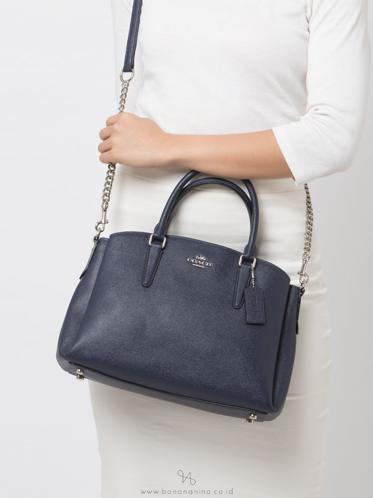 COACH 28976 Crossgrain Sage Carryall Cadet Silver