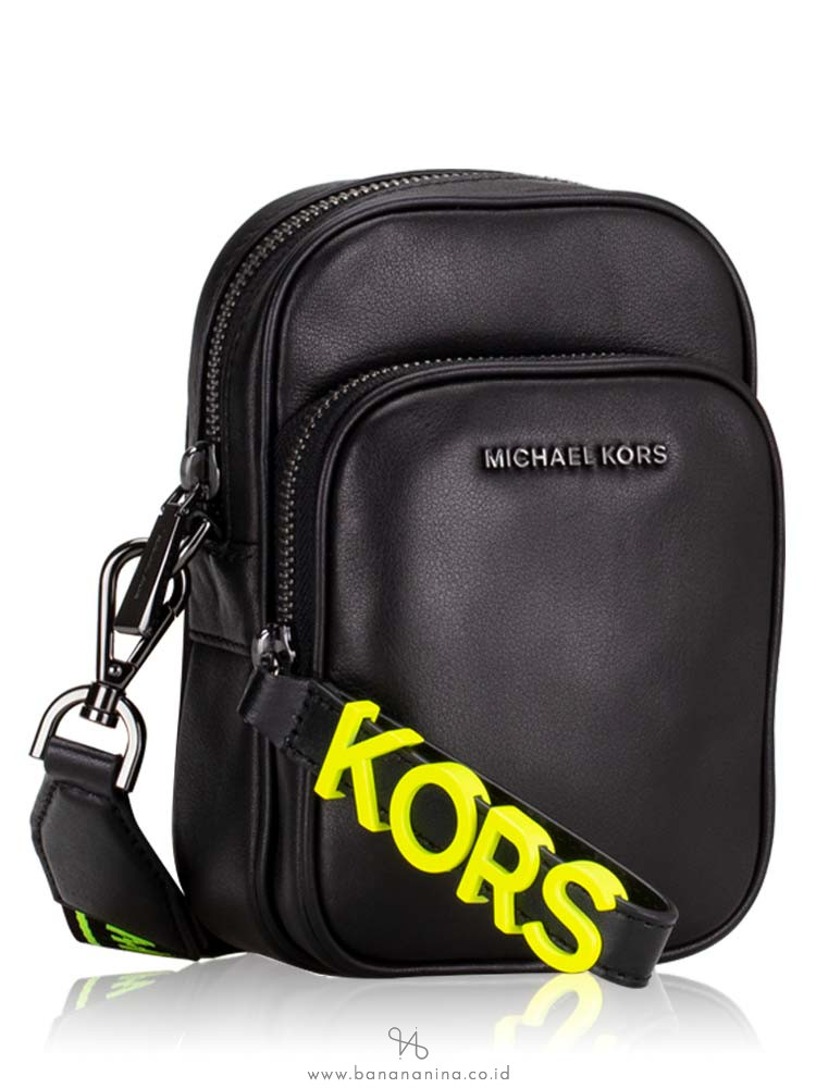 michael kors logo tape backpack