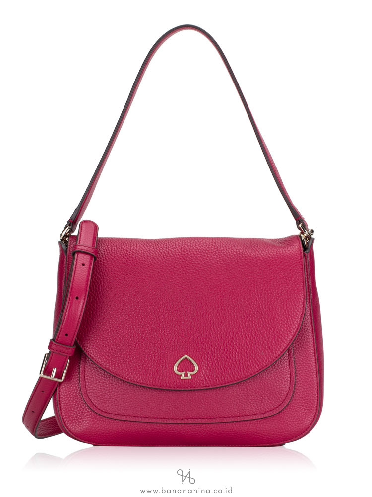 KATE SPADE Kailee Medium Flap Shoulder Bag Cranberry Cocktail