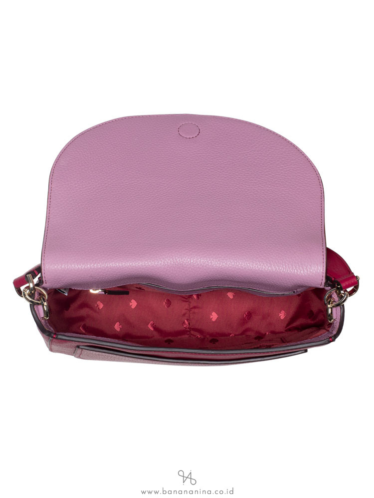 KATE SPADE Kailee Medium Flap Shoulder Bag Cranberry Cocktail