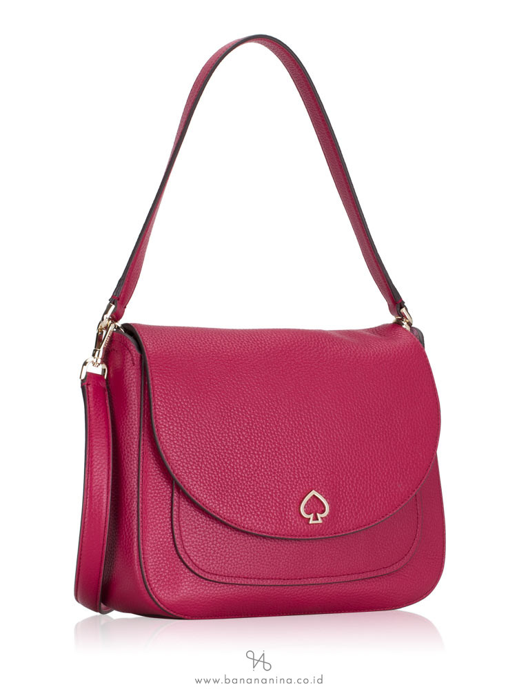 KATE SPADE Kailee Medium Flap Shoulder Bag Cranberry Cocktail