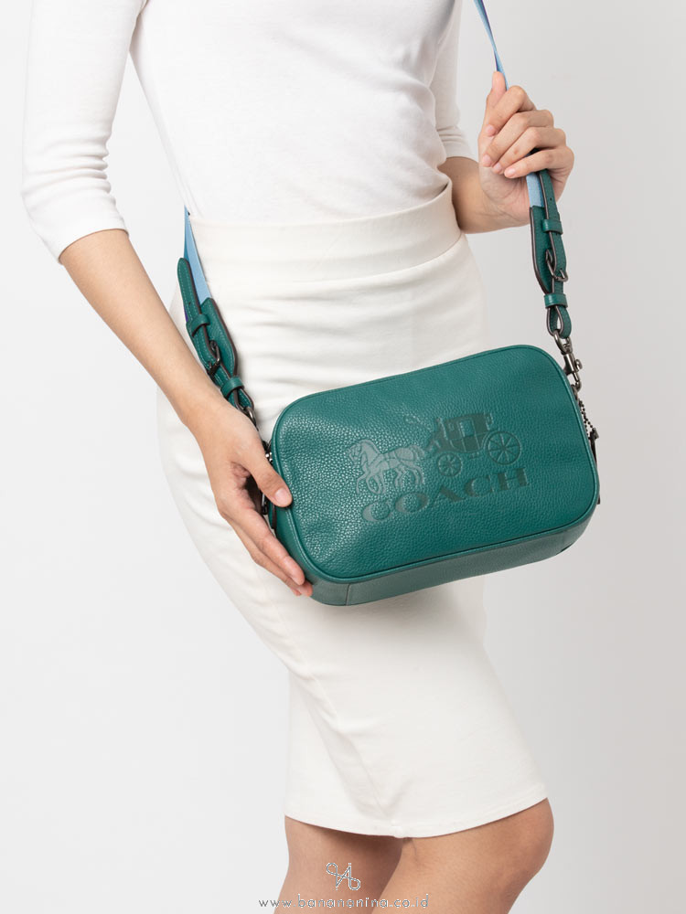 COACH 75818 Jes Leather Crossbody Viridian