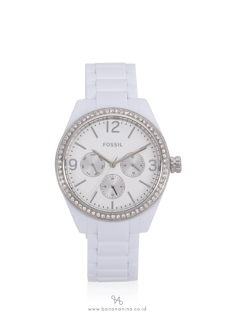 FOSSIL BQ3343 Caleigh Chronograph Acetate Watch White