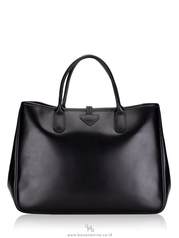 LONGCHAMP Roseau Leather Tote Black