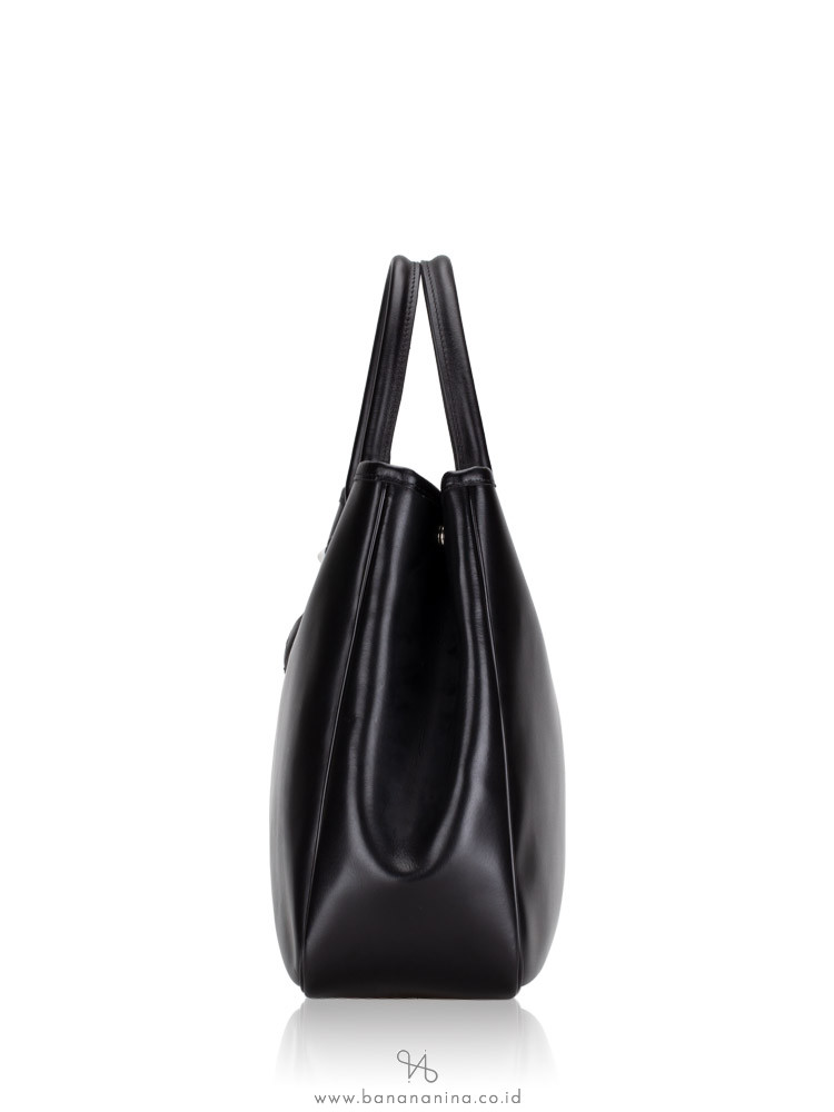 LONGCHAMP Roseau Leather Tote Black