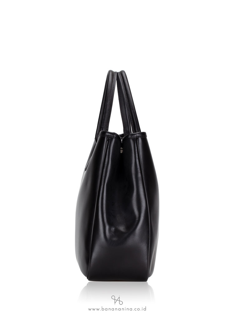 LONGCHAMP Roseau Leather Tote Black