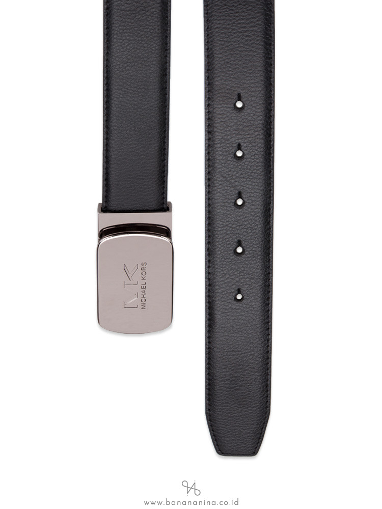 MICHAEL KORS Men 4 In 1 Leather Belt Box Set Black Brown