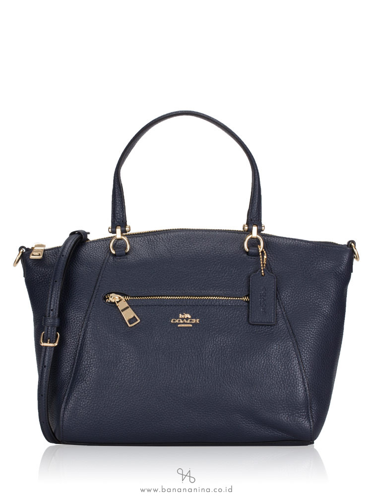 COACH 79997 Pebble Leather Prairie Satchel Midnight