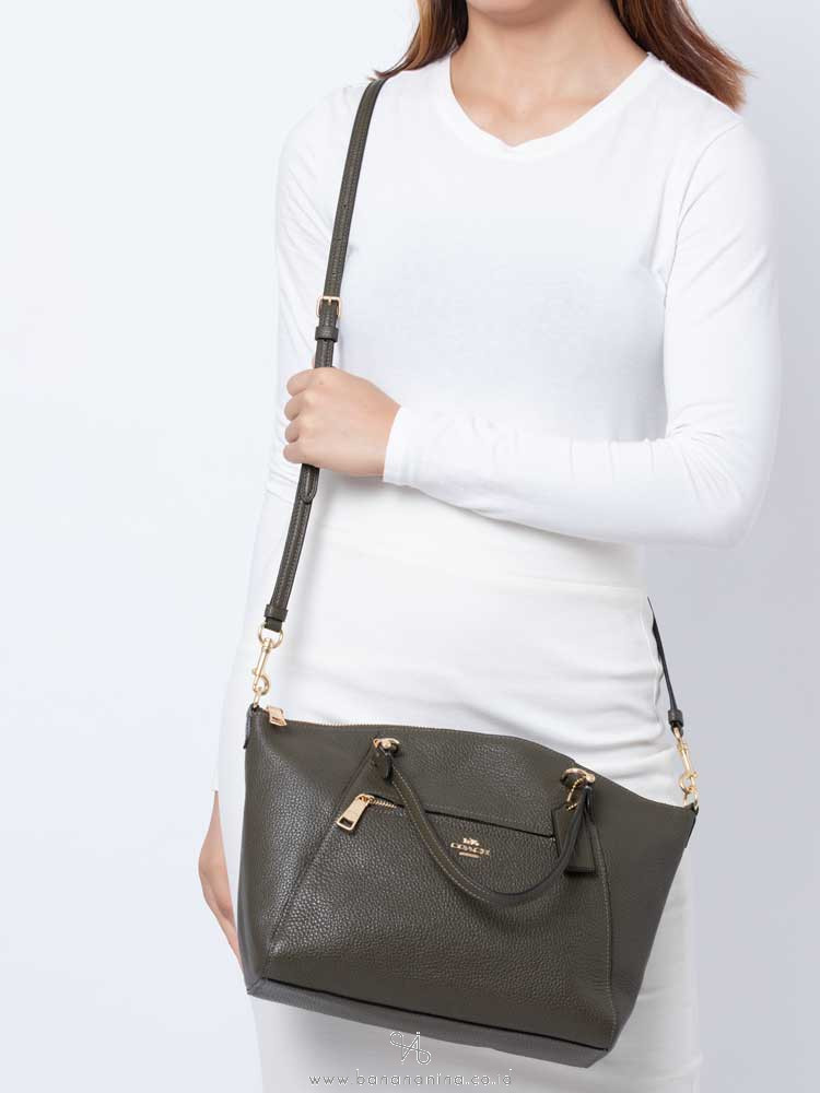 COACH 79997 Pebble Leather Prairie Satchel Canteen