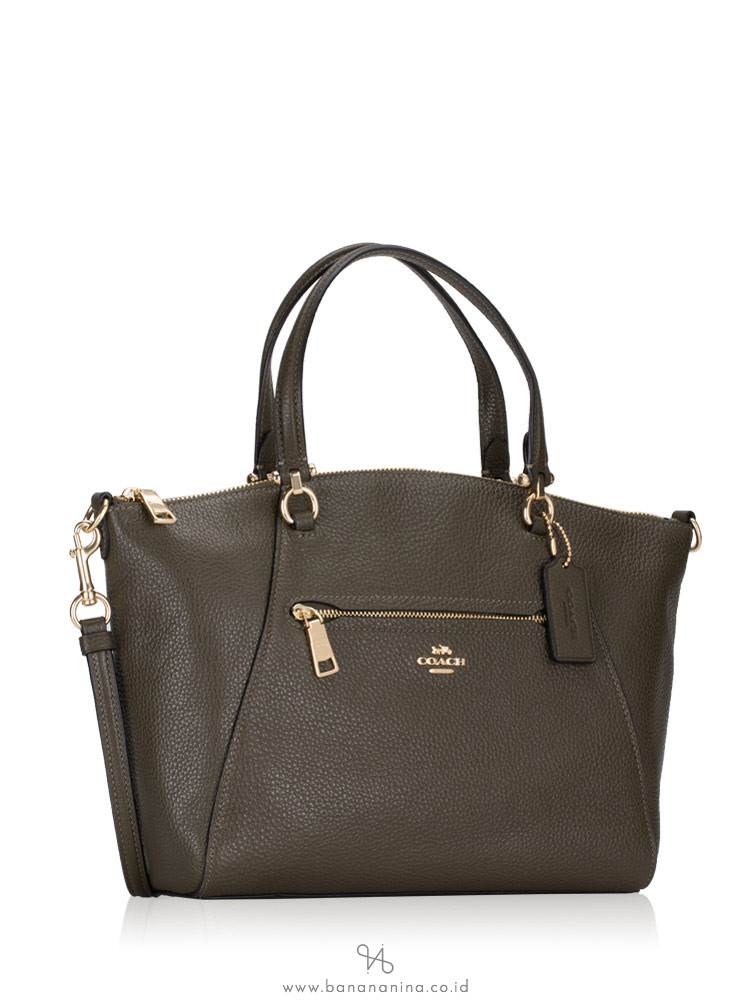 COACH 79997 Pebble Leather Prairie Satchel Canteen
