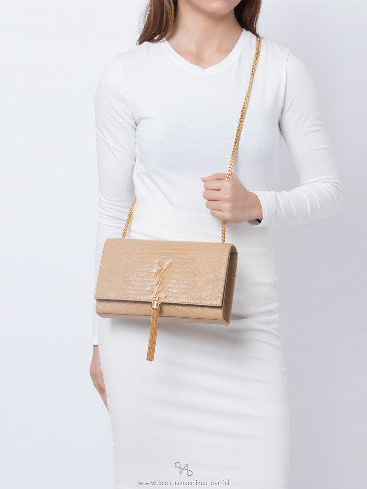ysl beige kate bag