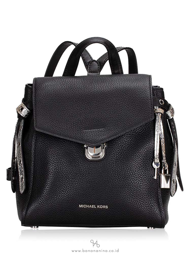 MICHAEL KORS Bristol Leather Small Backpack Black