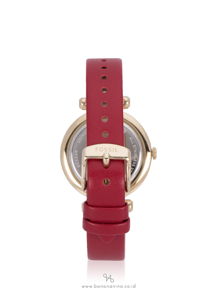 FOSSIL BQ3549 Tillie Leather Strap Red