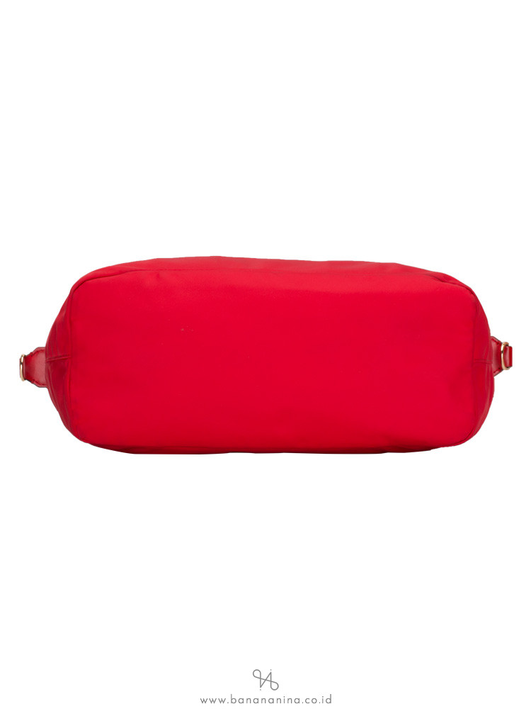 TORY BURCH Tilda Nylon Slouchy Satchel Brilliant Red