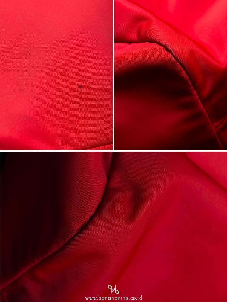 TORY BURCH Tilda Nylon Slouchy Satchel Brilliant Red