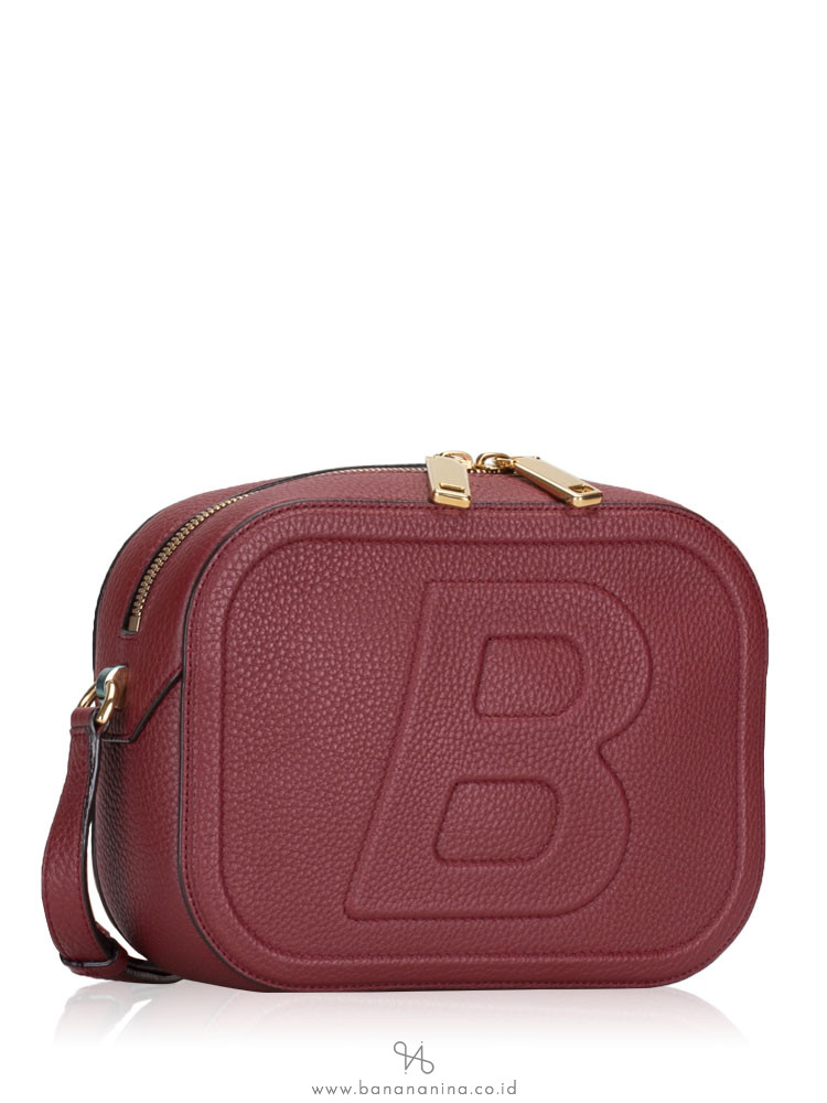 BALLY Tipsy Leather Crossbody Dark Red