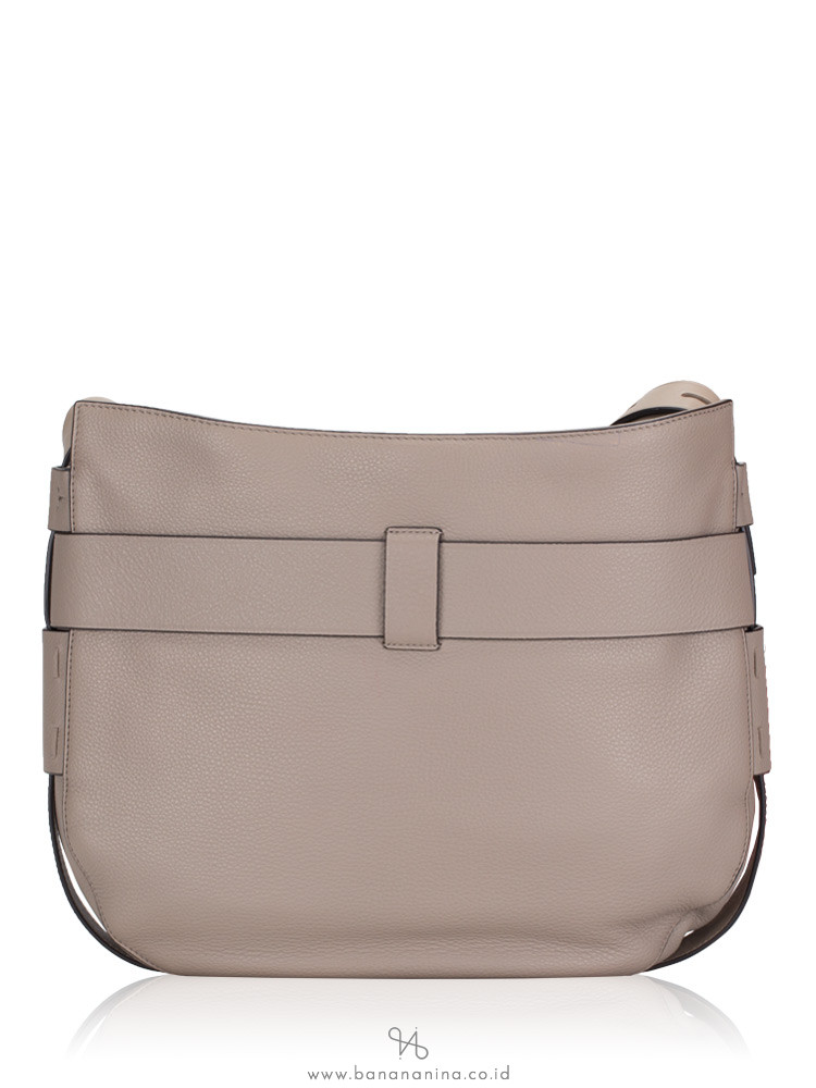 TORY BURCH Gemini Link Leather Crossbody French Gray