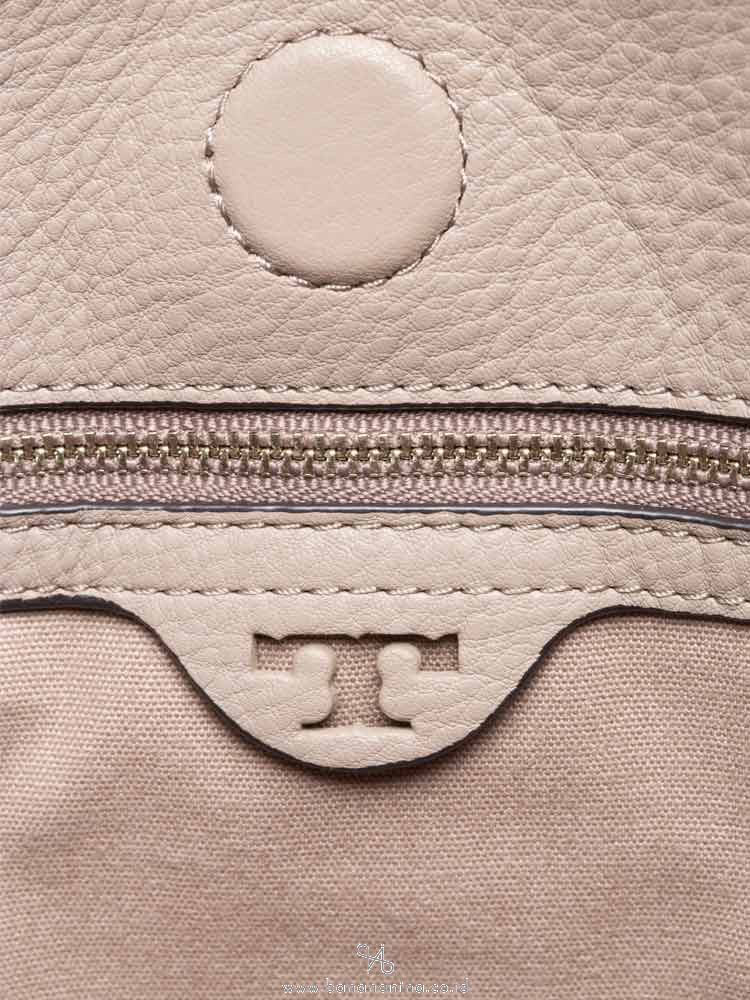 TORY BURCH Gemini Link Leather Crossbody French Gray