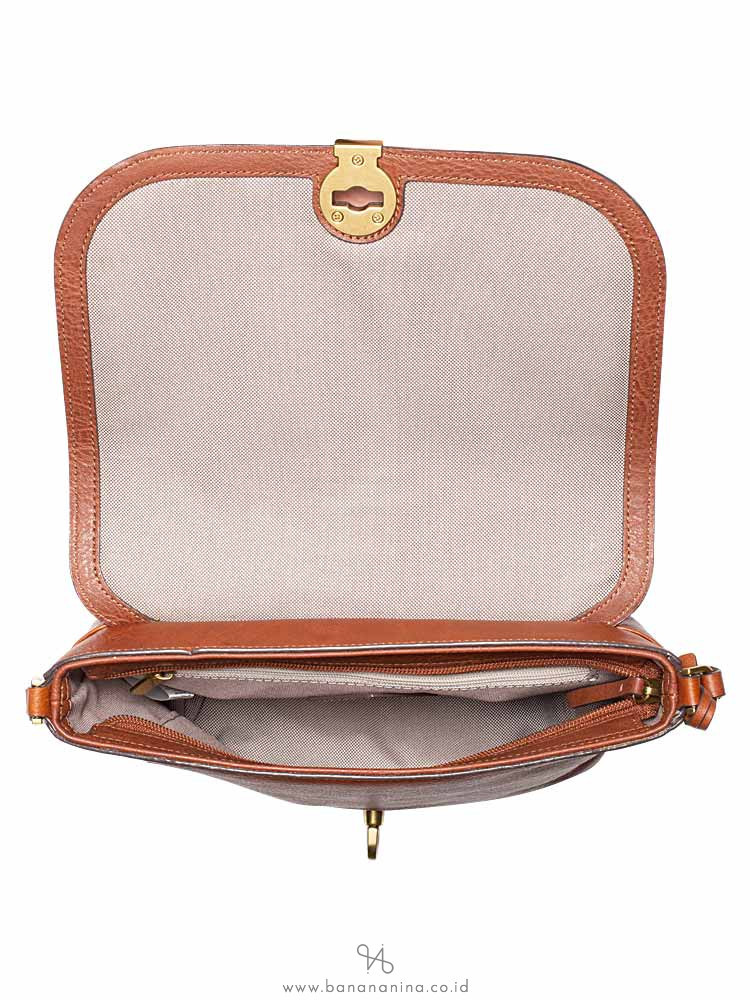 FOSSIL ZB7839914 Maya Leather Small Crossbody Brown Multi
